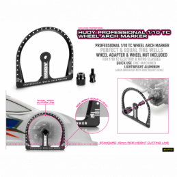 107772 -  HUDY Professional 1/10 TC Wheel Arch Marker