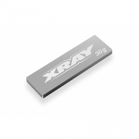 309856 - XRAY Pure Tungsten Center Chassis Weight 30g