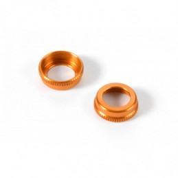 308354-O - ULP Alu Shock Cap Nut with Vent Hole - Orange (2)