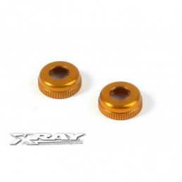 308327-O - Alu Cap For XRAY Shock Body 308322 - Orange