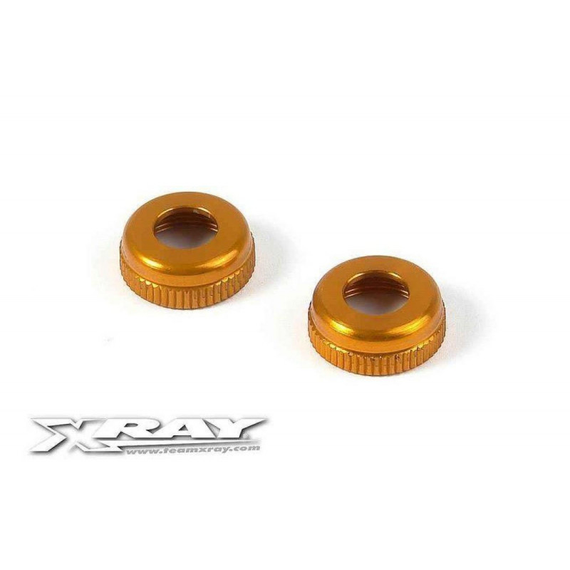 308327-O - Alu Cap For XRAY Shock Body 308322 - Orange