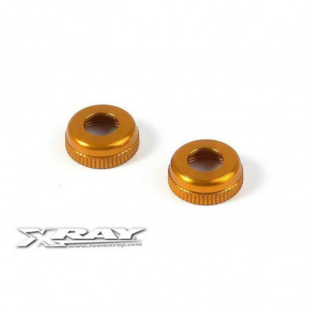 308327-O - Alu Cap For XRAY Shock Body 308322 - Orange