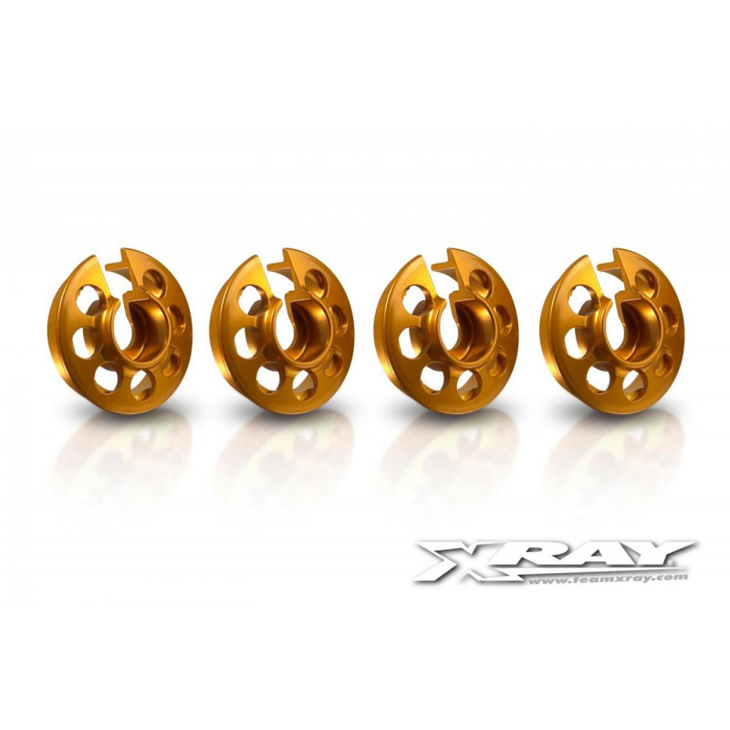 308031-O - Alu XRAY Shock Spring Retaining Collar - Orange (4)