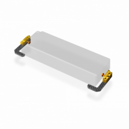 306198 - T49 Graphite + Brass Fully Adjustable Battery Holder