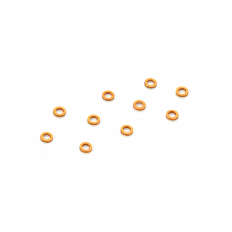 303141-O - Alu Shim 3x5x1.0mm - Orange (10)