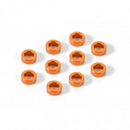 303140-O - Alu Shim 3x5x2.0mm - Orange (10)