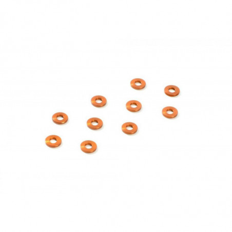 303136-O - Alu Shim 3x7x1.0mm - Orange (10)