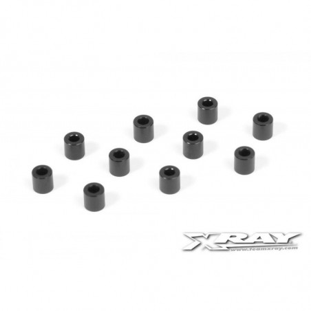 303128-K - ALU SHIM 3x6x6.0MM - BLACK (10)