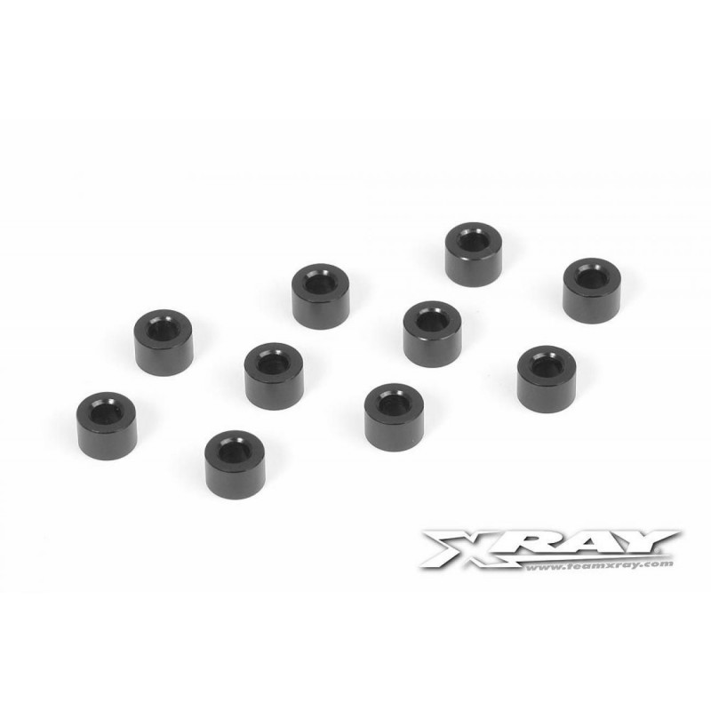 303127-K - Alu Shim 3x6x4.0mm - Black (10)
