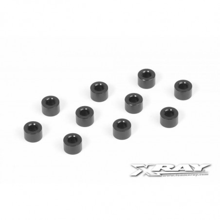 303127-K - Alu Shim 3x6x4.0mm - Black (10)