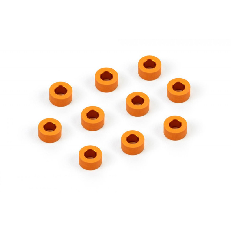 303125-O - Alu Shim 3x6x3.0mm - Orange (10)