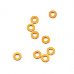 303122-O - T2 Alu Shim 3x6x1.0mm - Orange (10)