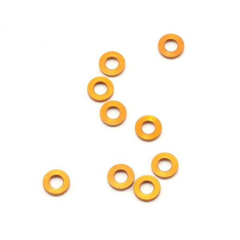 303122-O - T2 Alu Shim 3x6x1.0mm - Orange (10)