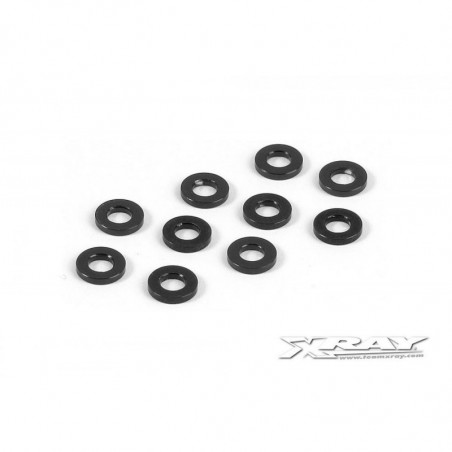 303122-K - Alu Shim 3x6x1.0mm - Black (10)