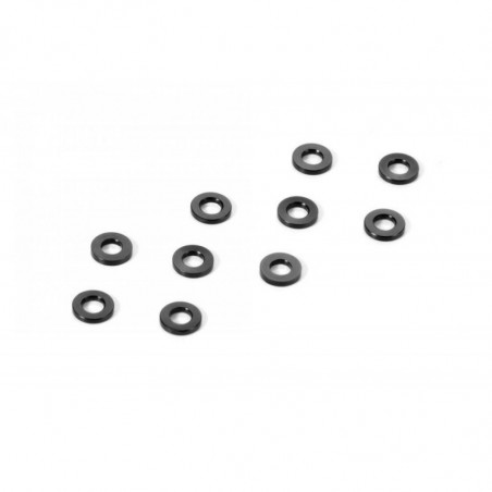 303121-K - Alu Shim 3x6x0.5mm - Black (10)
