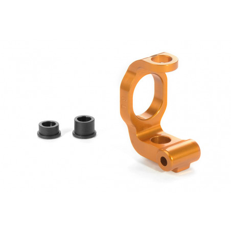 302340 - Alu C-Hub Front Block Left - Caster 6° - Orange