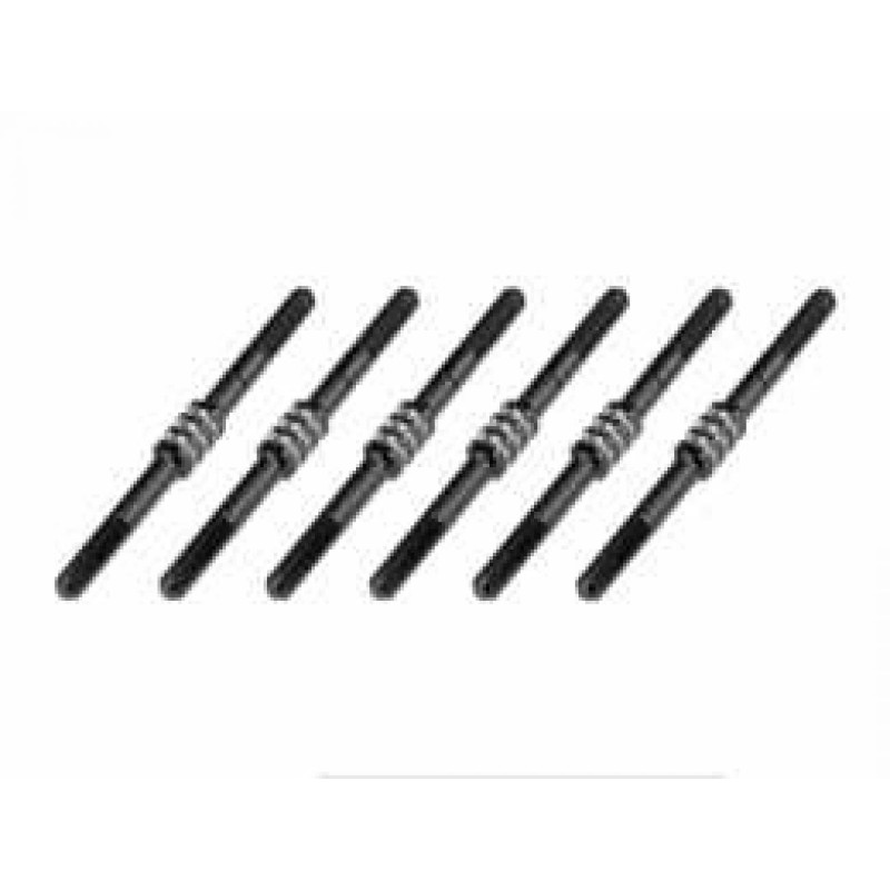 2740 - B6.1 FIN TITANIUM TURNBUCKLE SET - BLACK