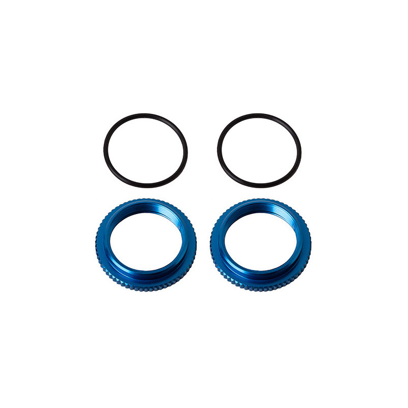AE91928 - 13mm Shock Collars, blue aluminum