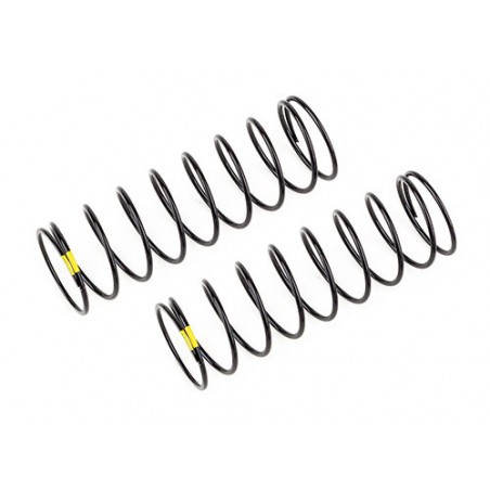 AE91951 - 13mm Rear Shock Springs, yellow 2.3lb/in, L61, 9.5T, 1.2D