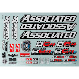 AE91993 - RC10B6.4 Decal Sheet