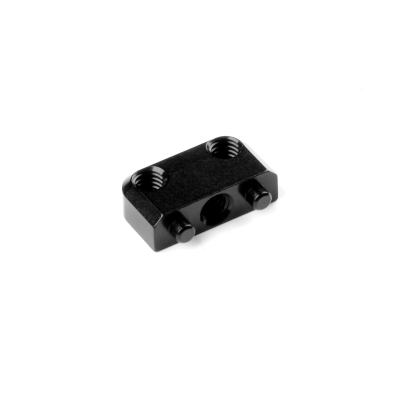 301370 - X4 ALU PLATE FOR REAR GRAPHITE BODY POST HOLDER