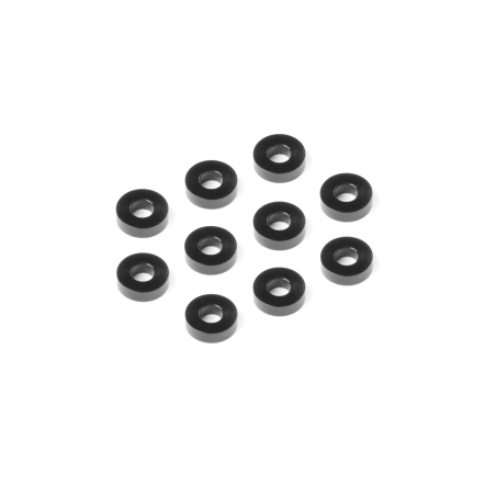 303138-K - ALU SHIM 3x7x2.0MM - BLACK (10)