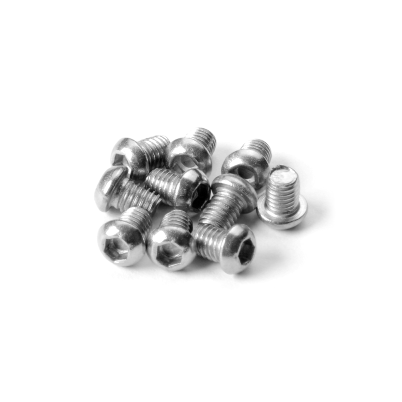 902303 - HEX SCREW SH M3x4 SMALL HEAD - STAINLESS (10)