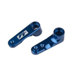 AE91983 - RC10B6.4 FT Steering Bellcranks, blue aluminum