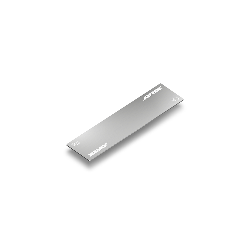 309862 - XRAY STAINLESS STEEL WEIGHT FOR NARROW BATTERY PACK 35G