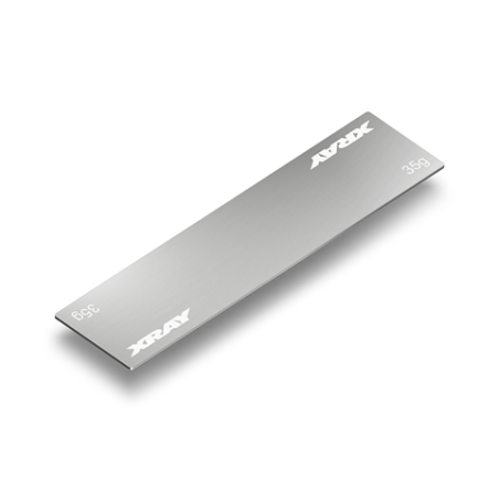 309862 - XRAY STAINLESS STEEL WEIGHT FOR NARROW BATTERY PACK 35G