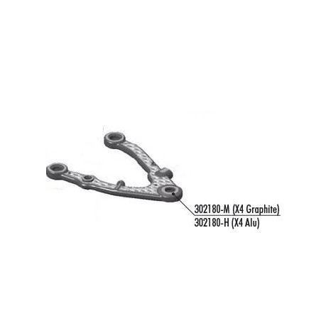 302180-H - X4 CFF Carbon-Fiber Fusion Front Lower Arm - Hard -Right