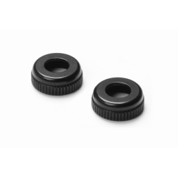 308327-K - ALU CAP FOR XRAY SHOCK BODY 308322 - BLACK (2)