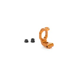 302338 - Alu C-Hub Front Block Left - Caster 4° - Orange
