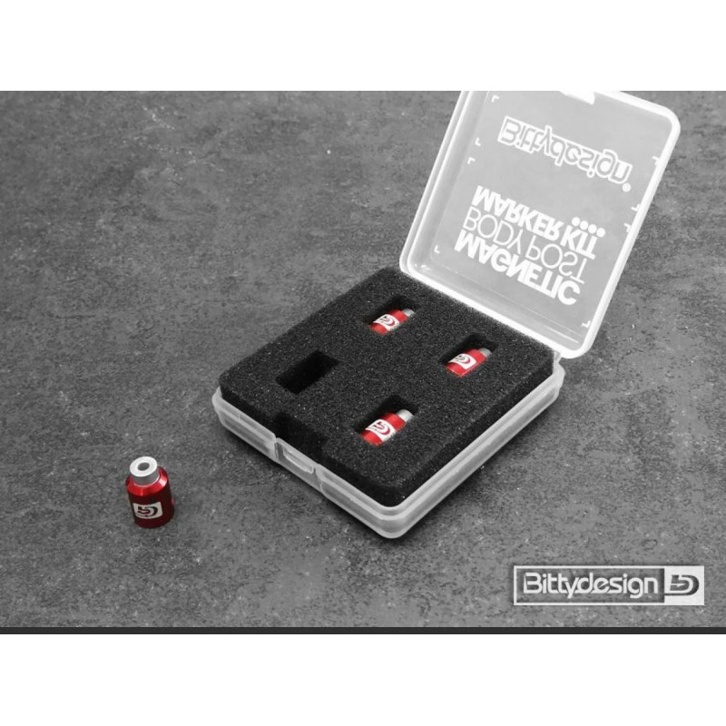 BDBPMK10-R - Body Post Marker kit RED- 1/10 scale Model Cars