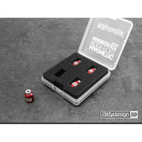 BDBPMK10-R - Body Post Marker kit RED- 1/10 scale Model Cars