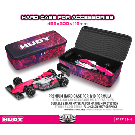 199182-H - HUDY HARD CASE - 455x200x119MM - 1/10 FORMULA