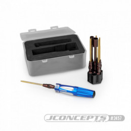02457 - JConcepts - 1/4" hex driver set, 7pc-Blue
