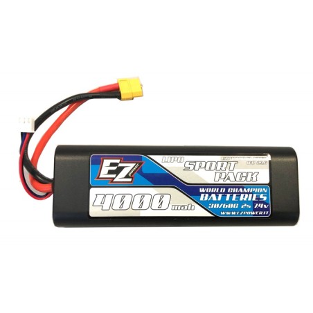 BATTERIA LIPO 2S - 4000 MAH - XT60 - EZP4000/2-XT60