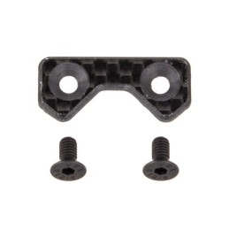 AE91916 - FT RC10B6 One-Piece Front Wing Button, carbon fiber