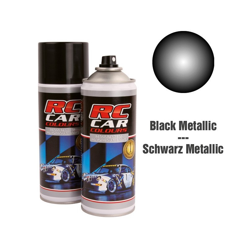 RCC935 - Lexan Spray Black Metalic Nr 935 150ml