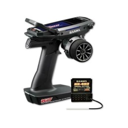 SA101A32483A - Radio Sanwa M17 + ricevente RX493i + LIPO TX installata