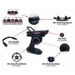 SA191A04601A - Sanwa M17 Tuning Aluminum Steering Wheel