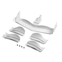 371204 - X1 COMPOSITE ADJUSTABLE FRONT WING - WHITE - FLAT DESIGN