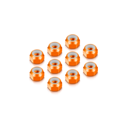 296540-O - ALU NUT M4 - ORANGE (10)
