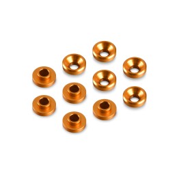 296509-O - ALU COUNTERSUNK SERVO SHIM - ORANGE (10)