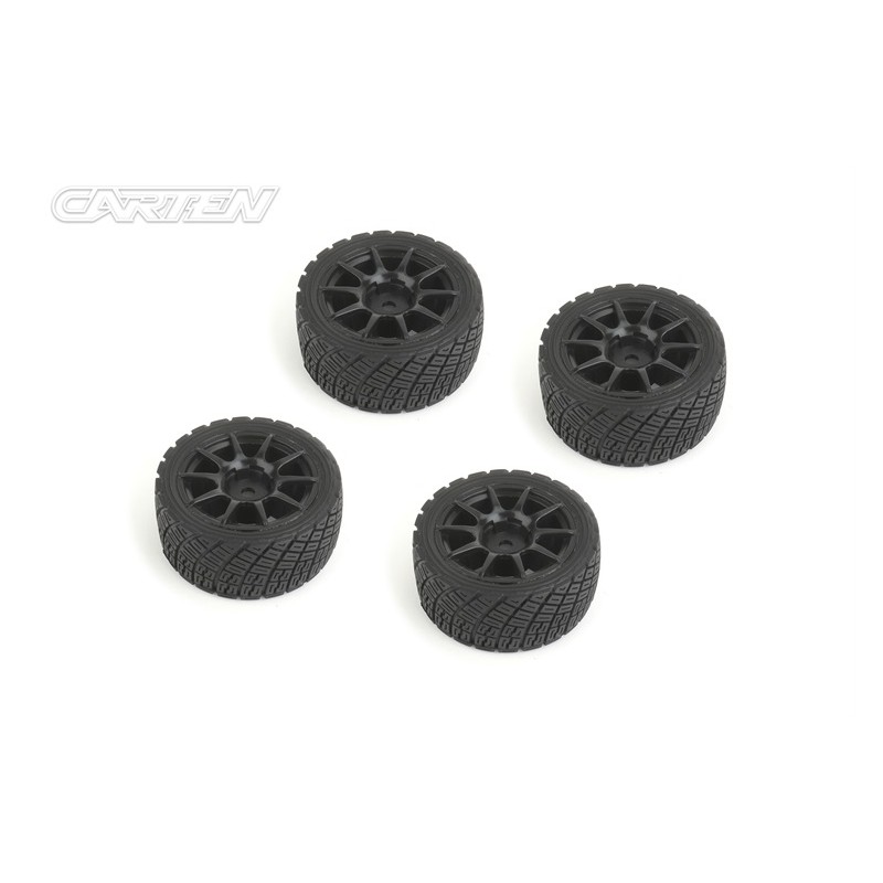 NBA372 - Wheels 10 Spoke Black +1mm (4PCS)