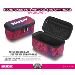 199292-H - HUDY HARD CASE - 175x85x75MM - ACCESSORIES / AIR VAC 1/10 OFF-ROAD