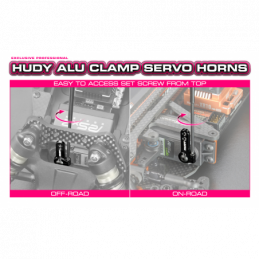 293402 - ALU CLAMP SERVO HORN - HITEC - OFFSET- 24T