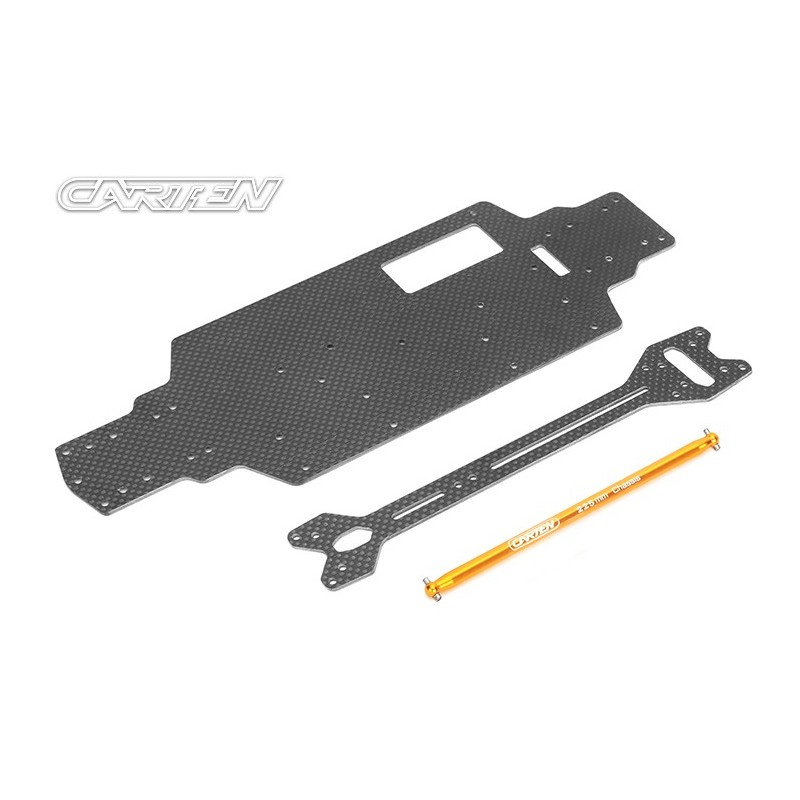 NBA324 - CARTEN 225mm Chassis /Upper Deck / Center Drive Shaft