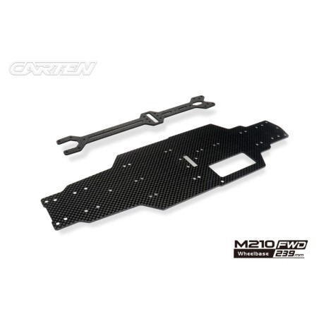 NBA376 - CARTEN M210FWD Chassis & Upper Deck (WB239mm)